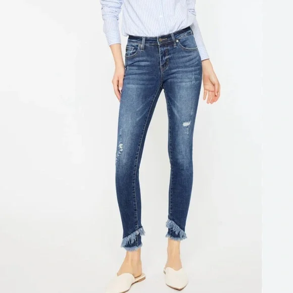 KANCAN Nala Mid Rise Ankle Skinny Jeans|13/30 - Picture 4 of 9